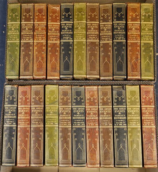 Rossiter, Johnson (Editor) - The Great Events by Famous Historians, complete in 22 vols, number 140 of 1000,